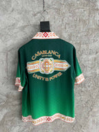 Green Crest Silk Shirt - Men's