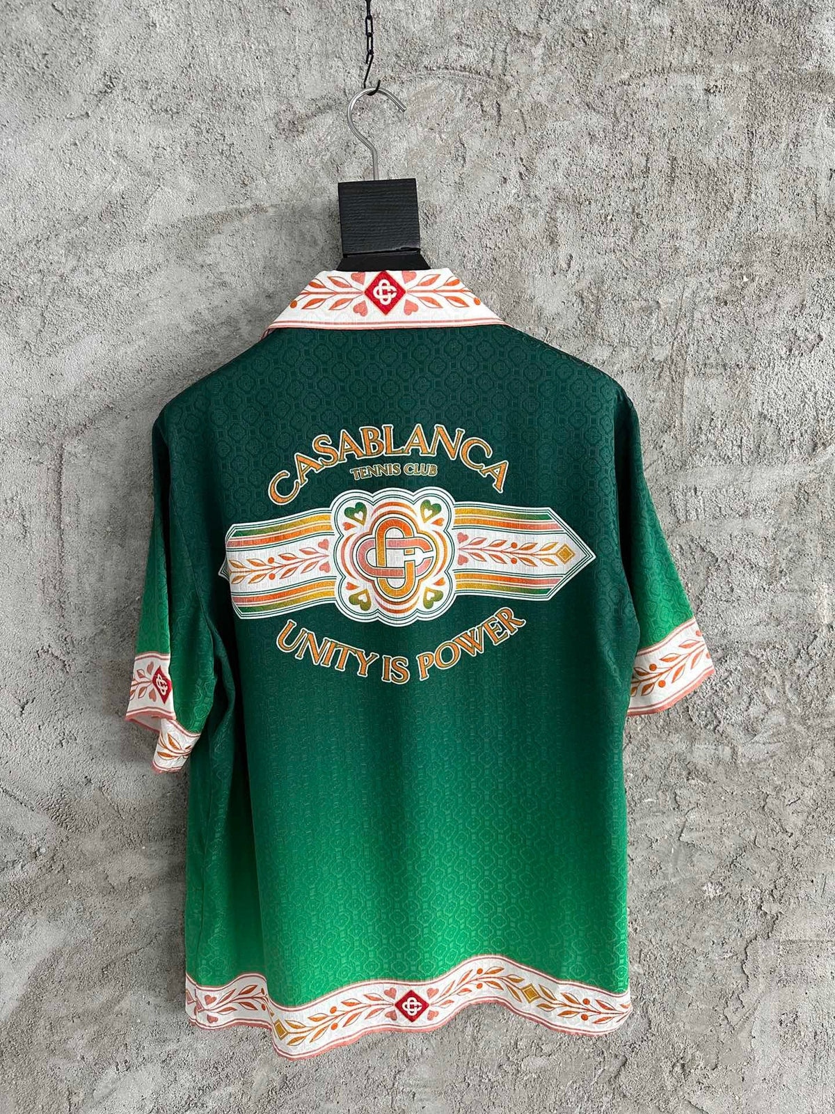 Green Crest Silk Shirt - Men's
