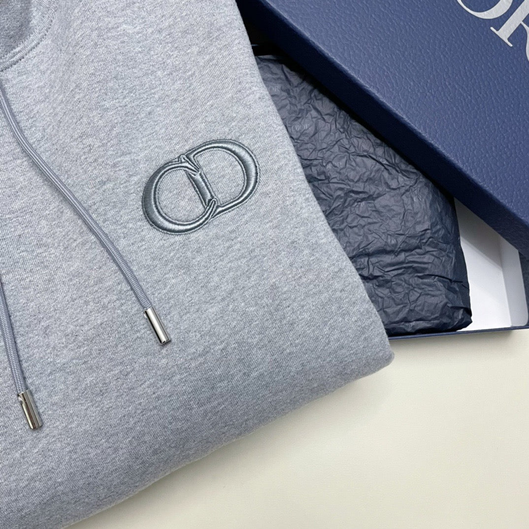 Navy Cotton Tonal Pullover - Men's