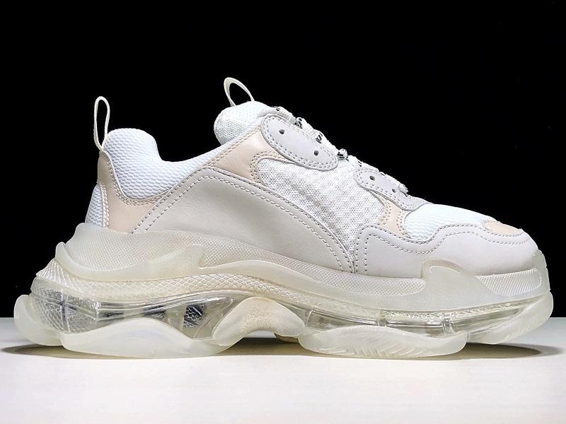 Triple S White Clear Sole Sneakers