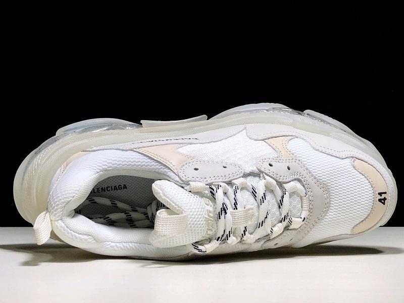 Triple S White Clear Sole Sneakers