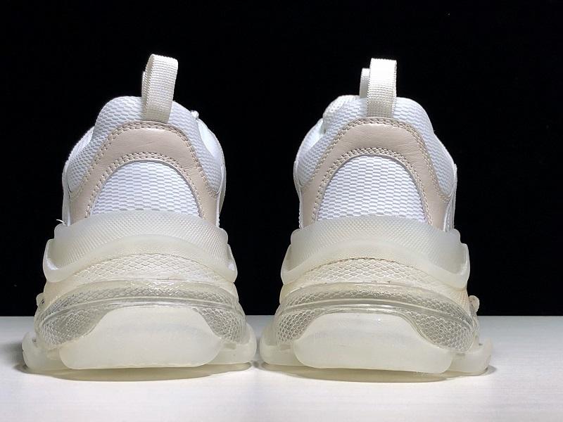 Triple S White Clear Sole Sneakers