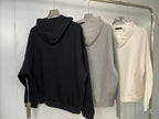 Black Cotton Gold Text Pullover - Men's