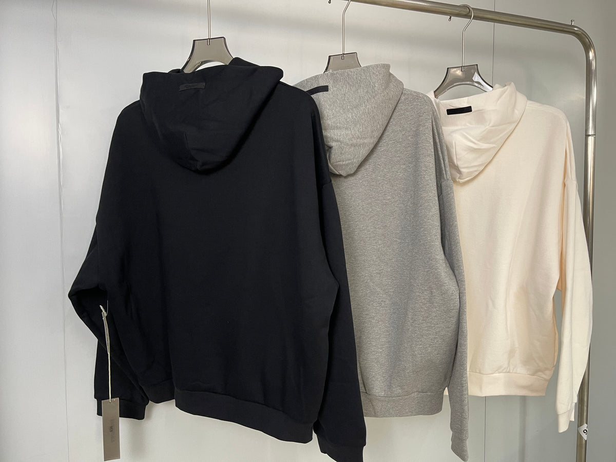 Black Cotton Gold Text Pullover - Men's