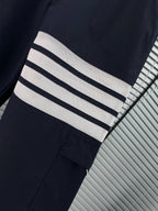 Grey Cotton Striped Cargo - Men's