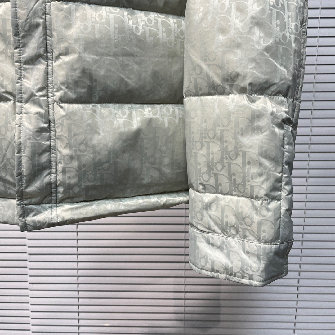 Black and Grey Puffer Jacket - Men's