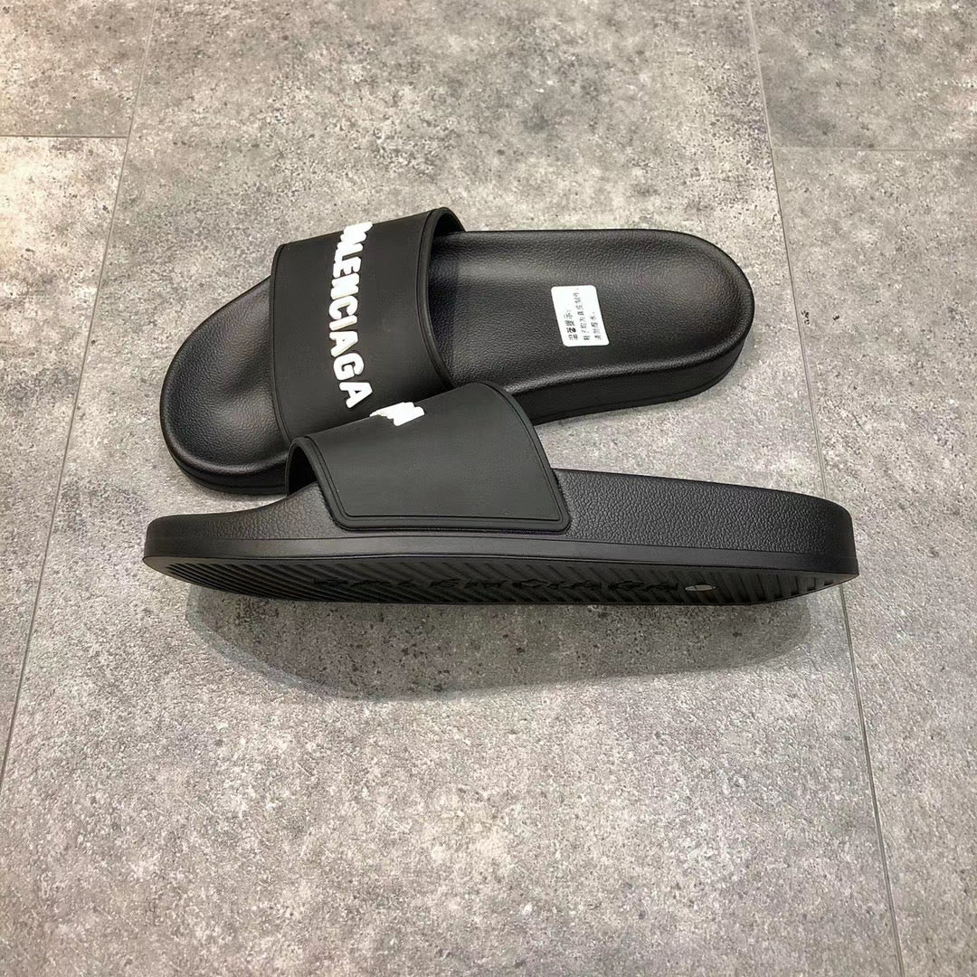 Black with White Logo Slides