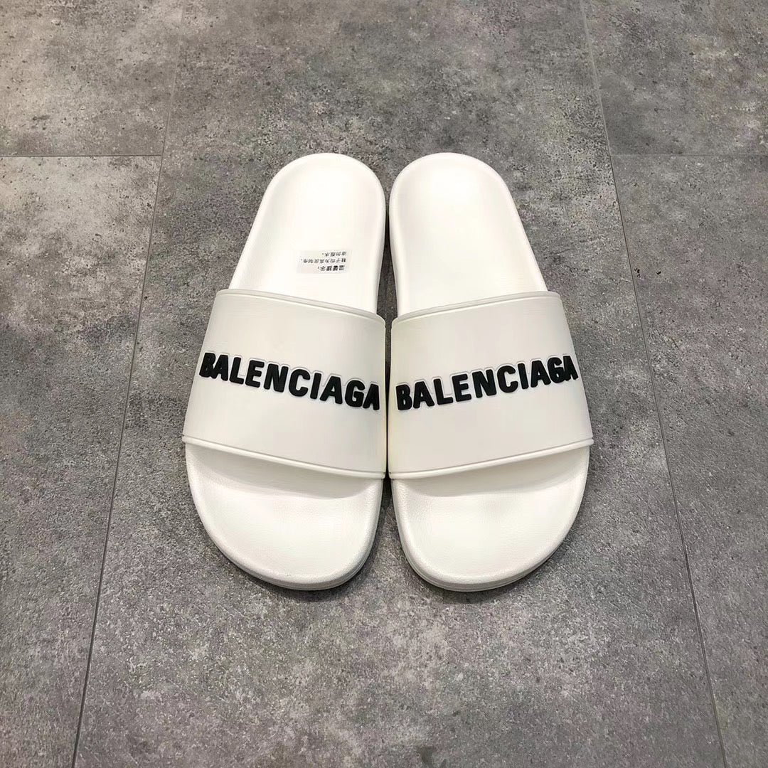 White with Black Logo Slides