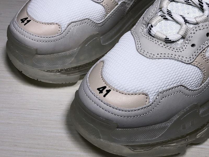Triple S White Clear Sole Sneakers