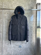 Black and White Parka - Men's