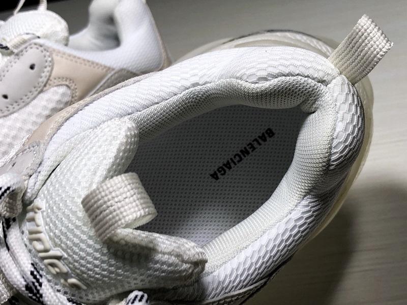 Triple S White Clear Sole Sneakers