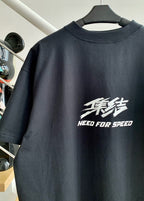Navy Cotton Graphic Short-Sleeve - Men's
