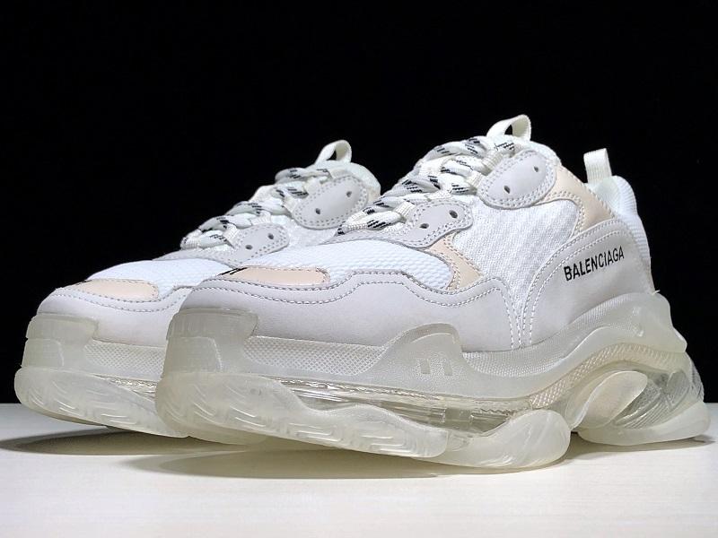 Triple S White Clear Sole Sneakers
