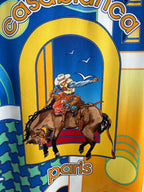 Yellow Architectural Print Silk Shirt - Men's