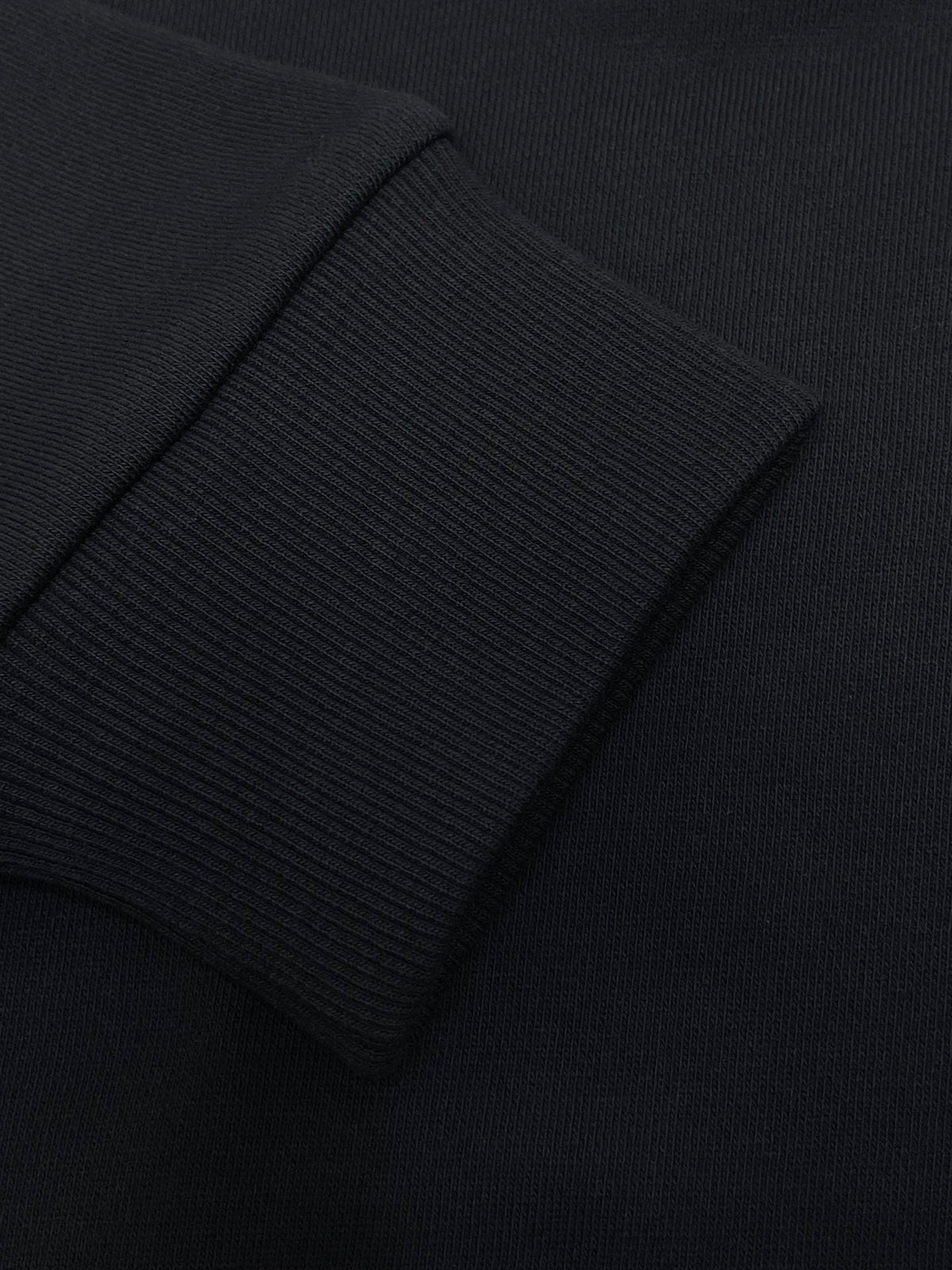 Navy Cotton Label Patch Crewneck - Men's