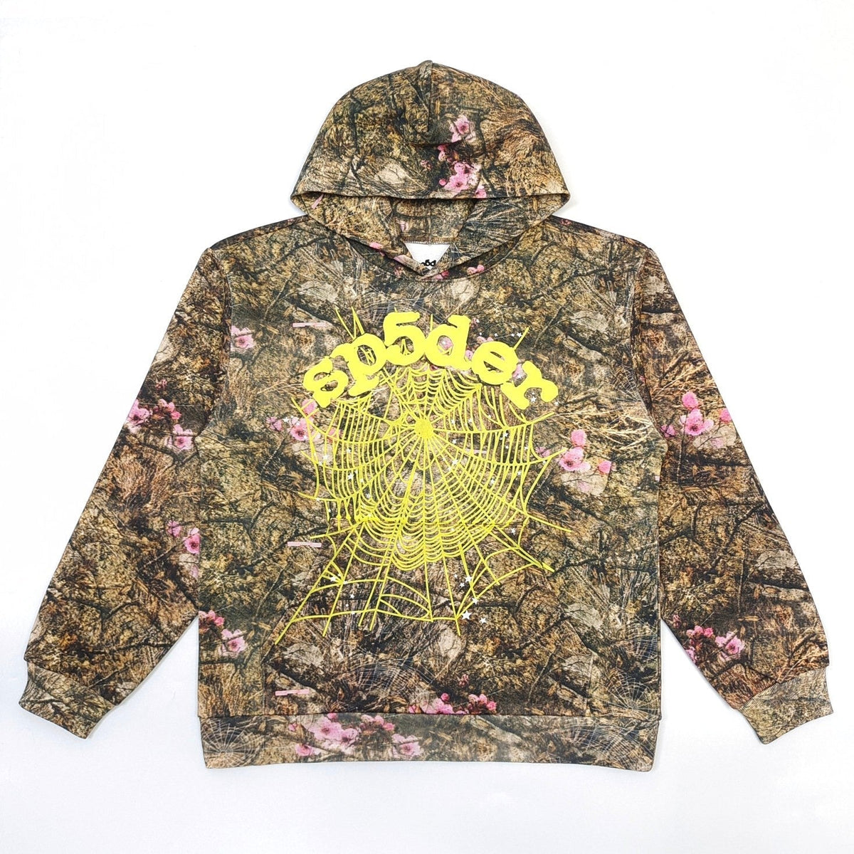 Olive Cotton Camo Print Pullover - Men's