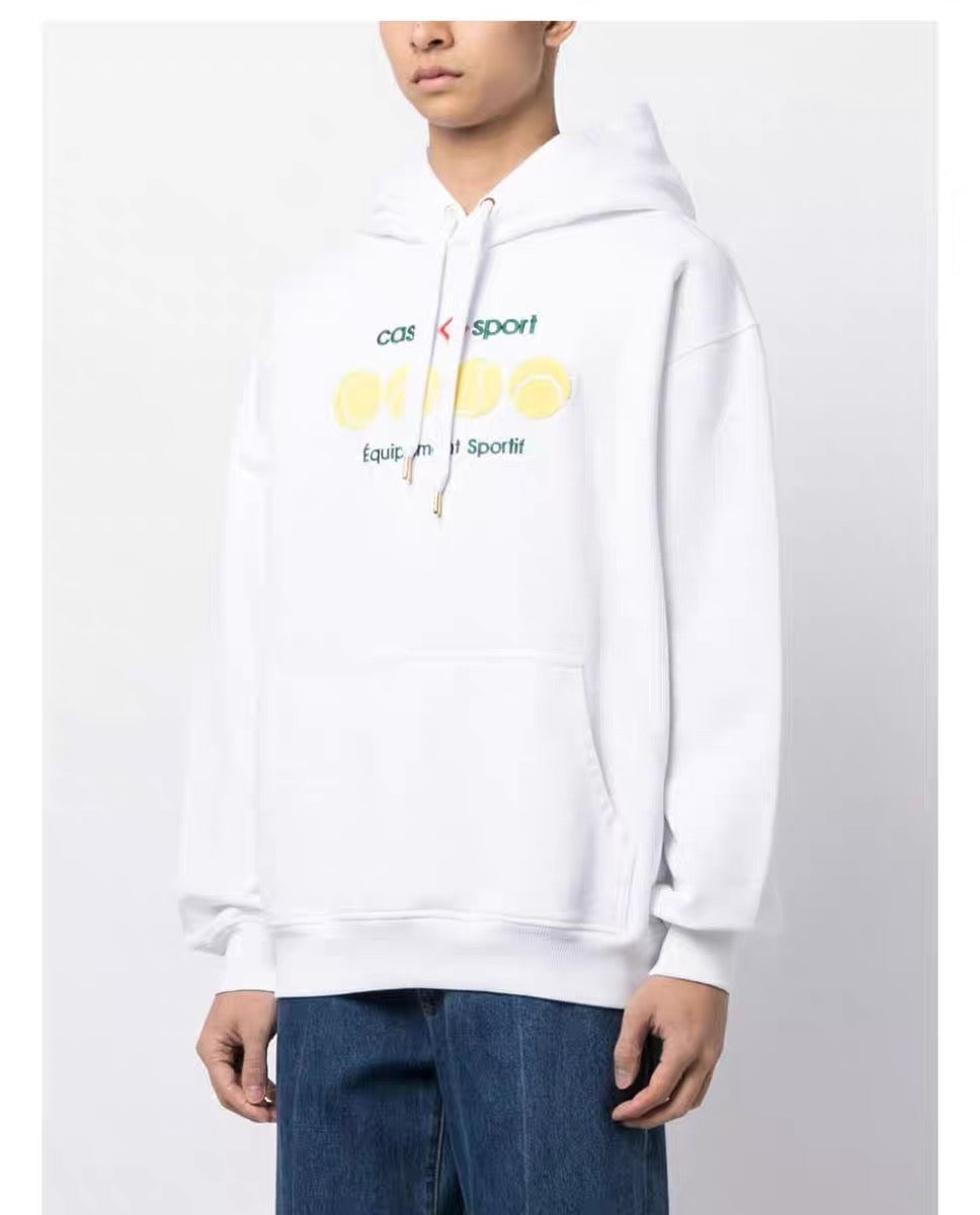 Navy Cotton Graphic Pullover - Men's
