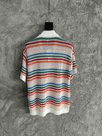 Multicolour Striped Knit Shirt - Men's
