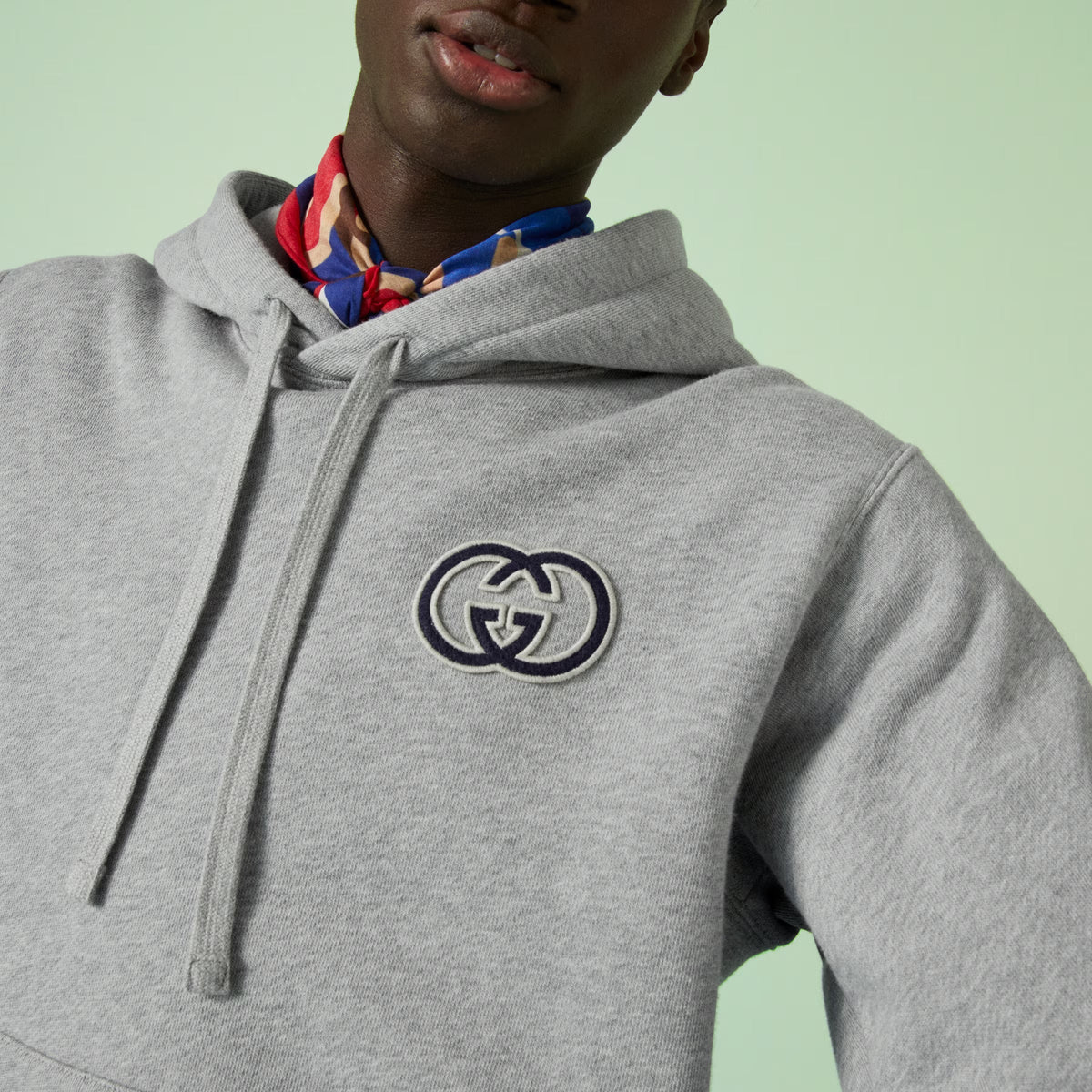 Cotton Jersey Hooded Sweatshirt – here, this cotton jersey sweatshirt features an Interlocking G patch – LUX VERSE Luxury Designer Fashion Outlet