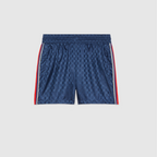 GG jacquard nylon swim shorts – sophisticated and subtle patterns decorate a selection of styles for the Love Parade – LUX VERSE Luxury Designer Fashion Outlet