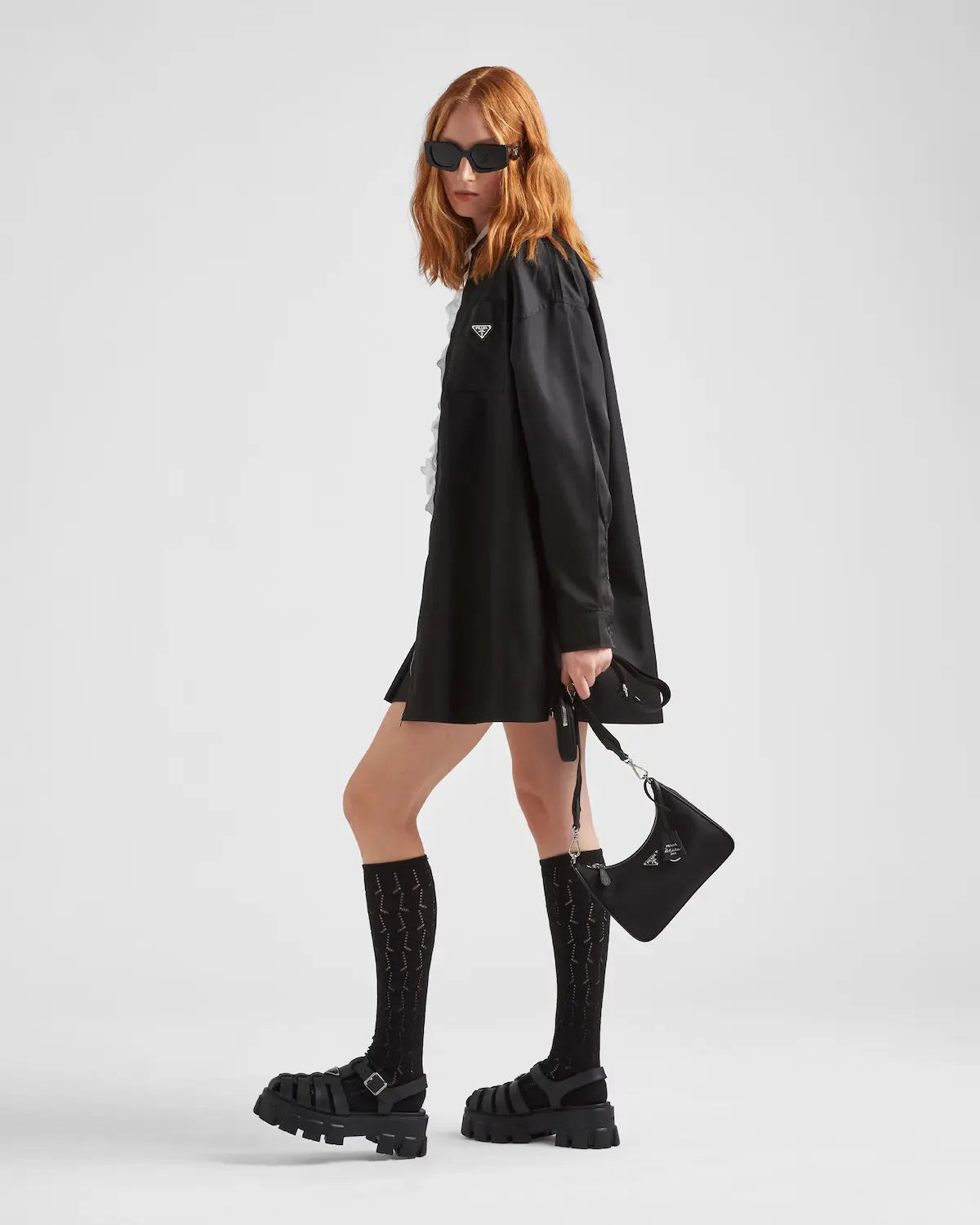 Re-Edition 2005 Re-Nylon bag – inspired by the iconic mini hobo bag, Re-Edition 2005 shoulder bag is made of – LUX VERSE Luxury Designer Fashion Outlet