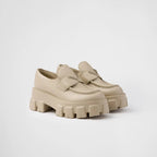 Brushed leather Monolith loafers – this shoe, which takes its name from the chunky rubber sole, is an expression – LUX VERSE Luxury Designer Fashion Outlet