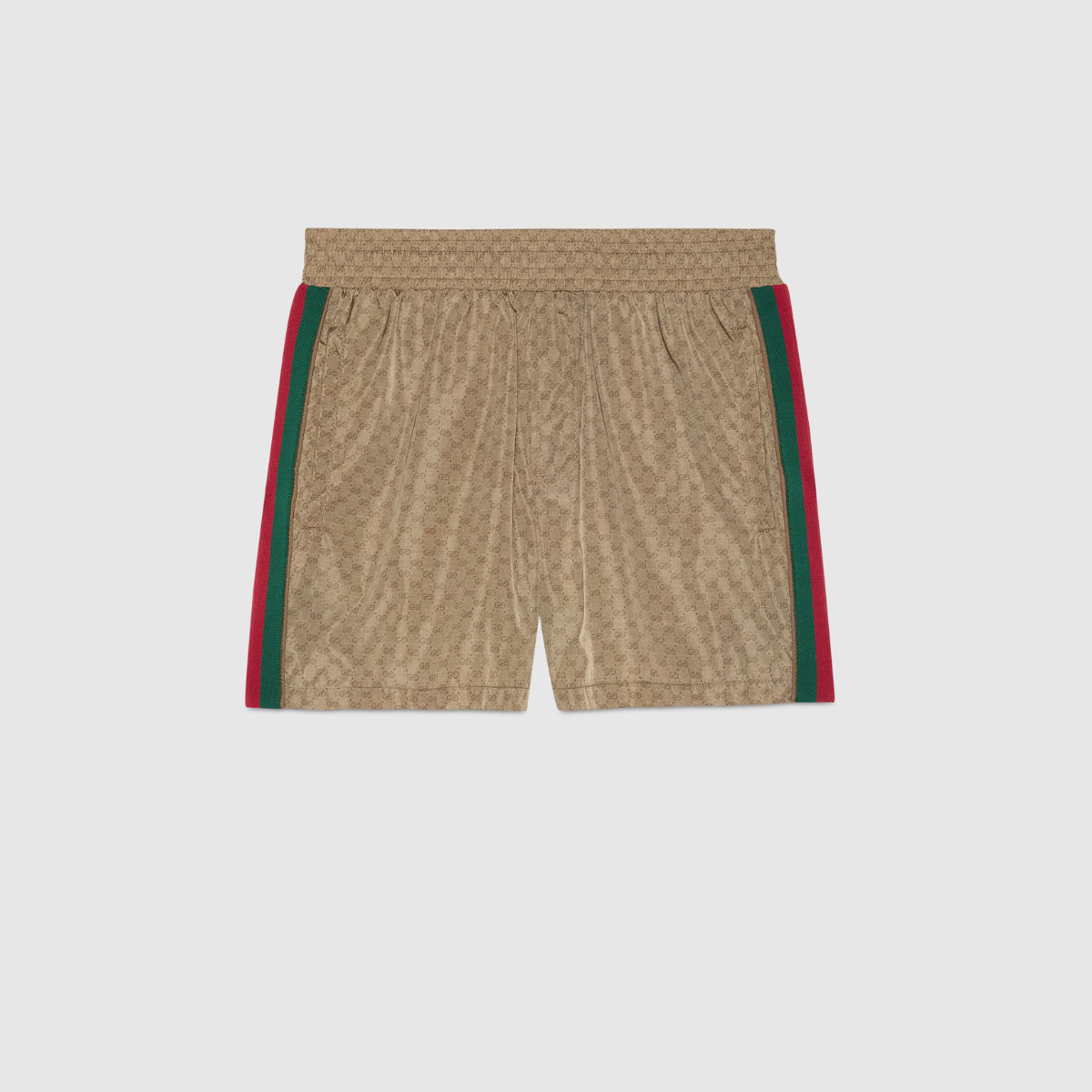 Waterproof nylon swim shorts with GG – swim shorts crafted in mini GG waterproof nylon with stripe detailing on the sides – LUX VERSE Luxury Designer Fashion Outlet