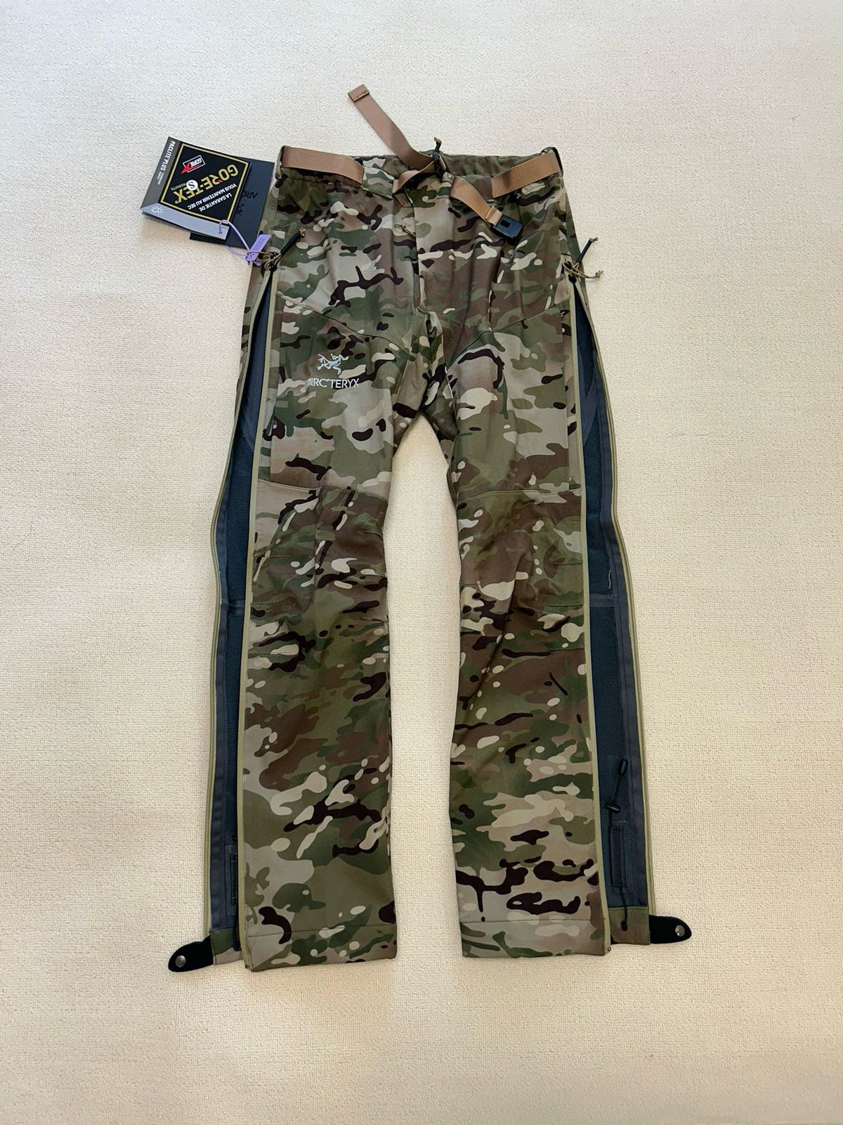 Green Cotton Camo Print Cargo - Men's