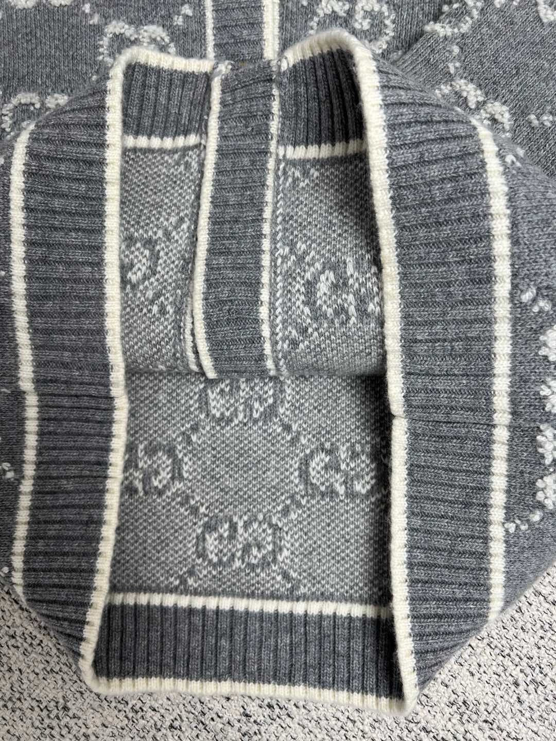 Black Jacquard Monogram Cardigan - Men's