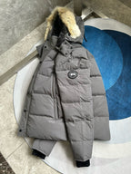 Black and White Parka - Men's
