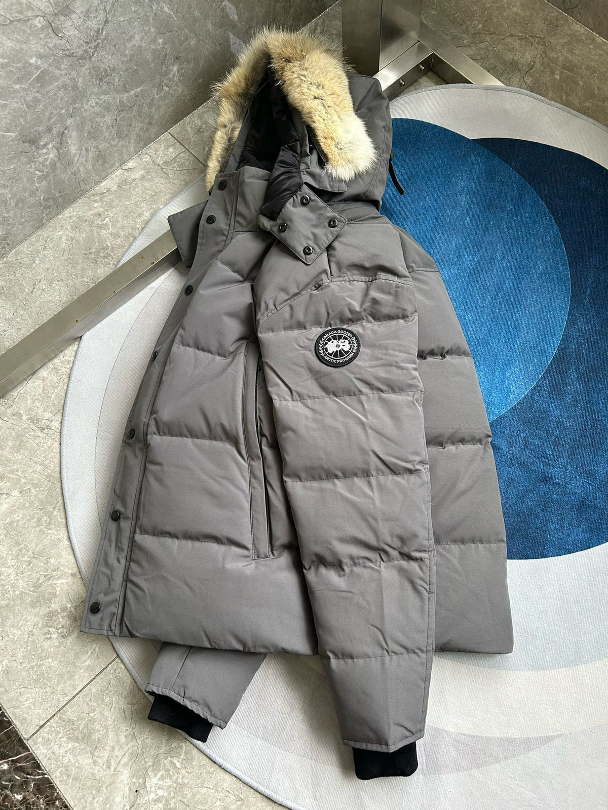 Black and White Parka - Men's