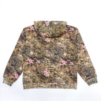 Olive Cotton Camo Print Pullover - Men's