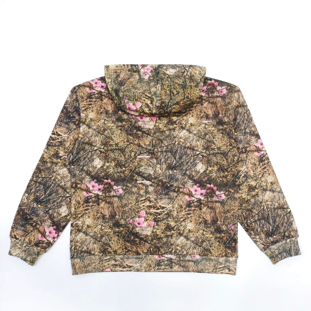 Olive Cotton Camo Print Pullover - Men's