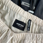 Grey Cotton Numeral Print Drawstring - Men's