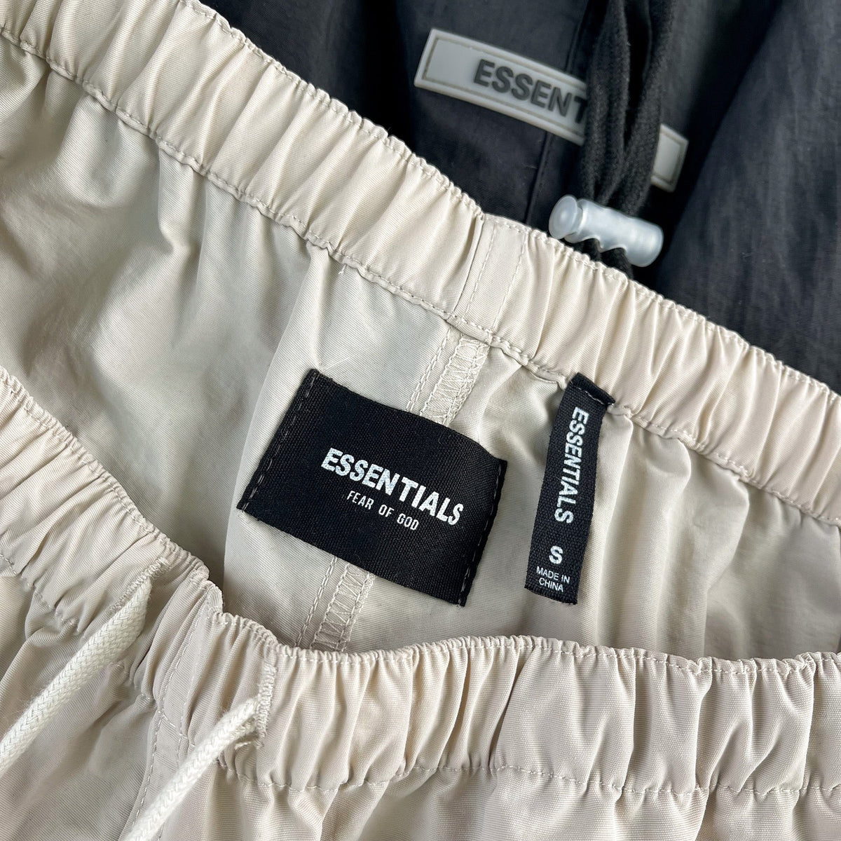 Grey Cotton Numeral Print Drawstring - Men's