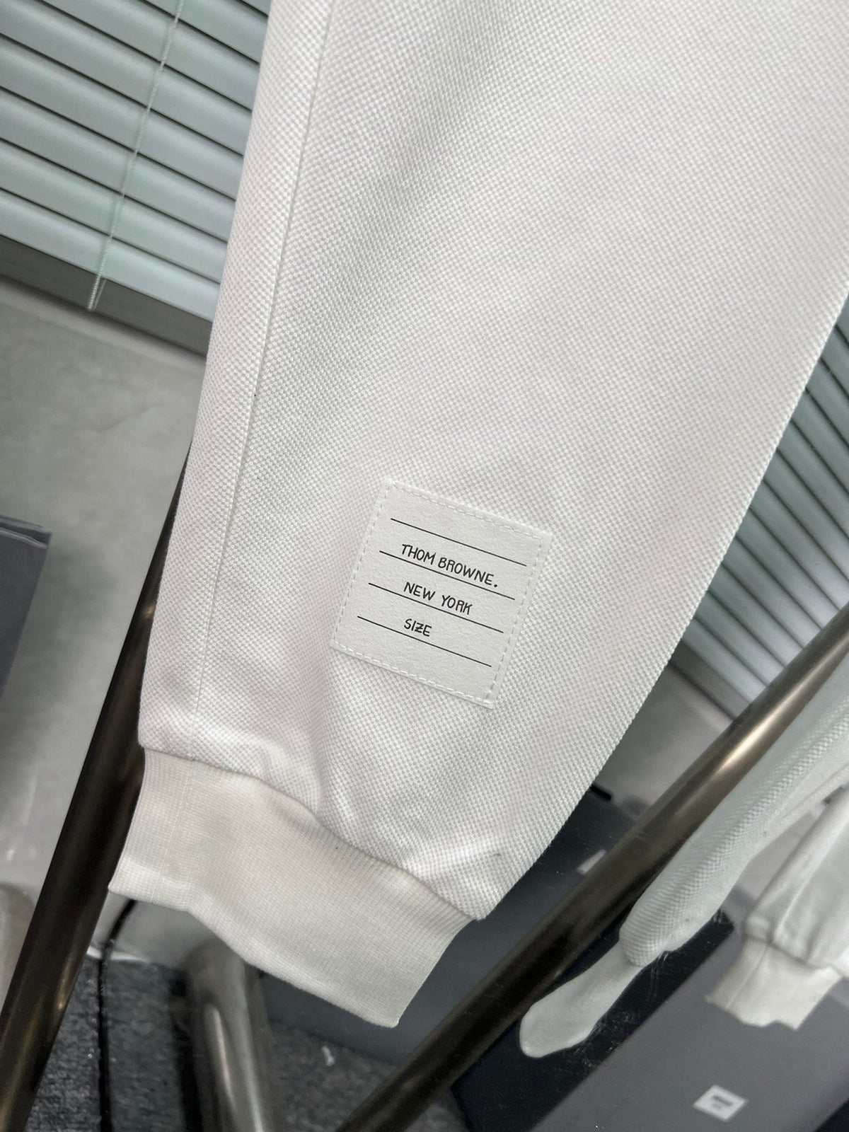 Navy Cotton Bar Stripe Joggers - Men's