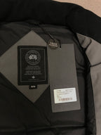 Black Nylon Arm Patch Gilet - Men's