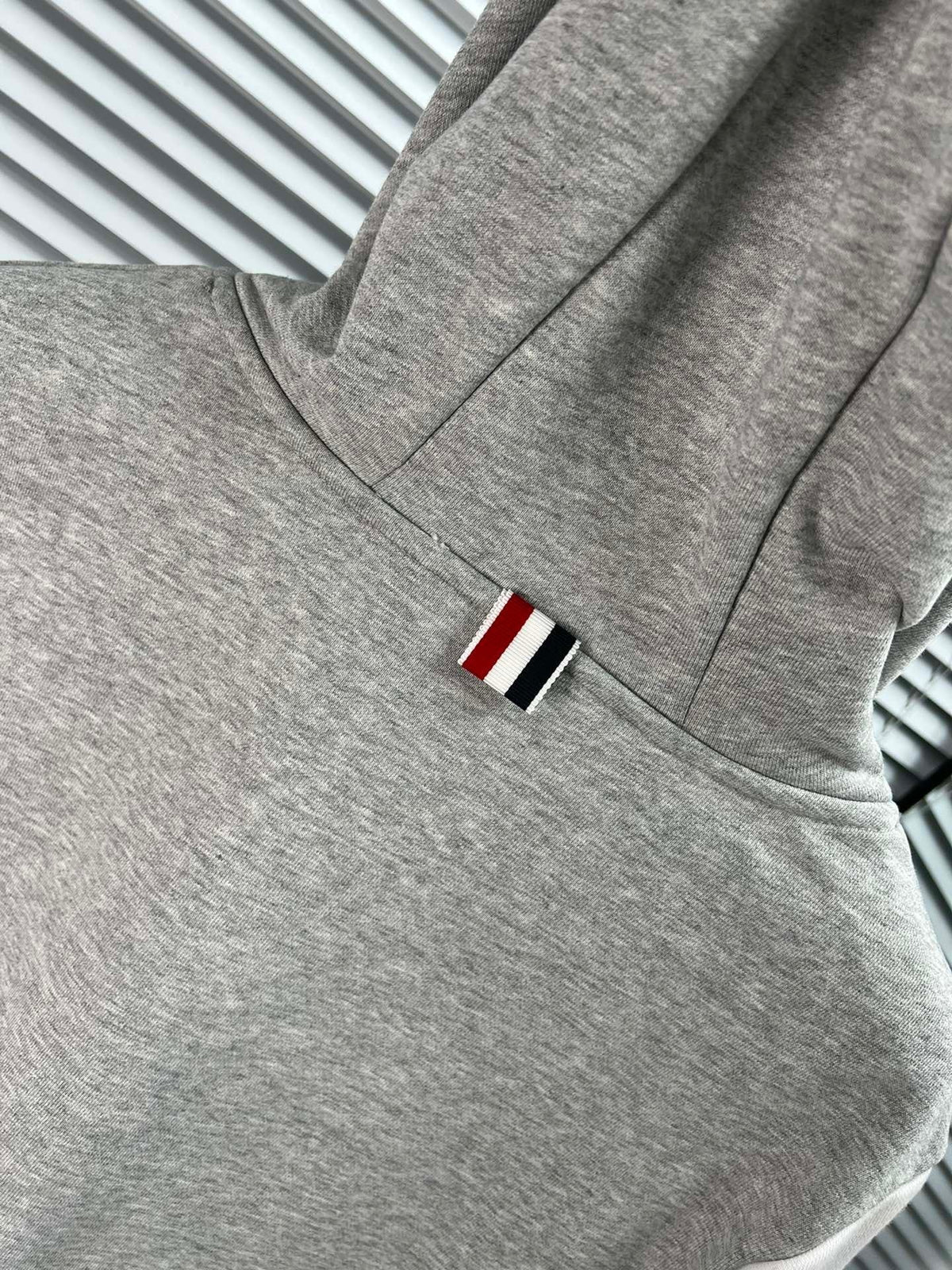 Grey Cotton Colourblock Zip-Through - Men's