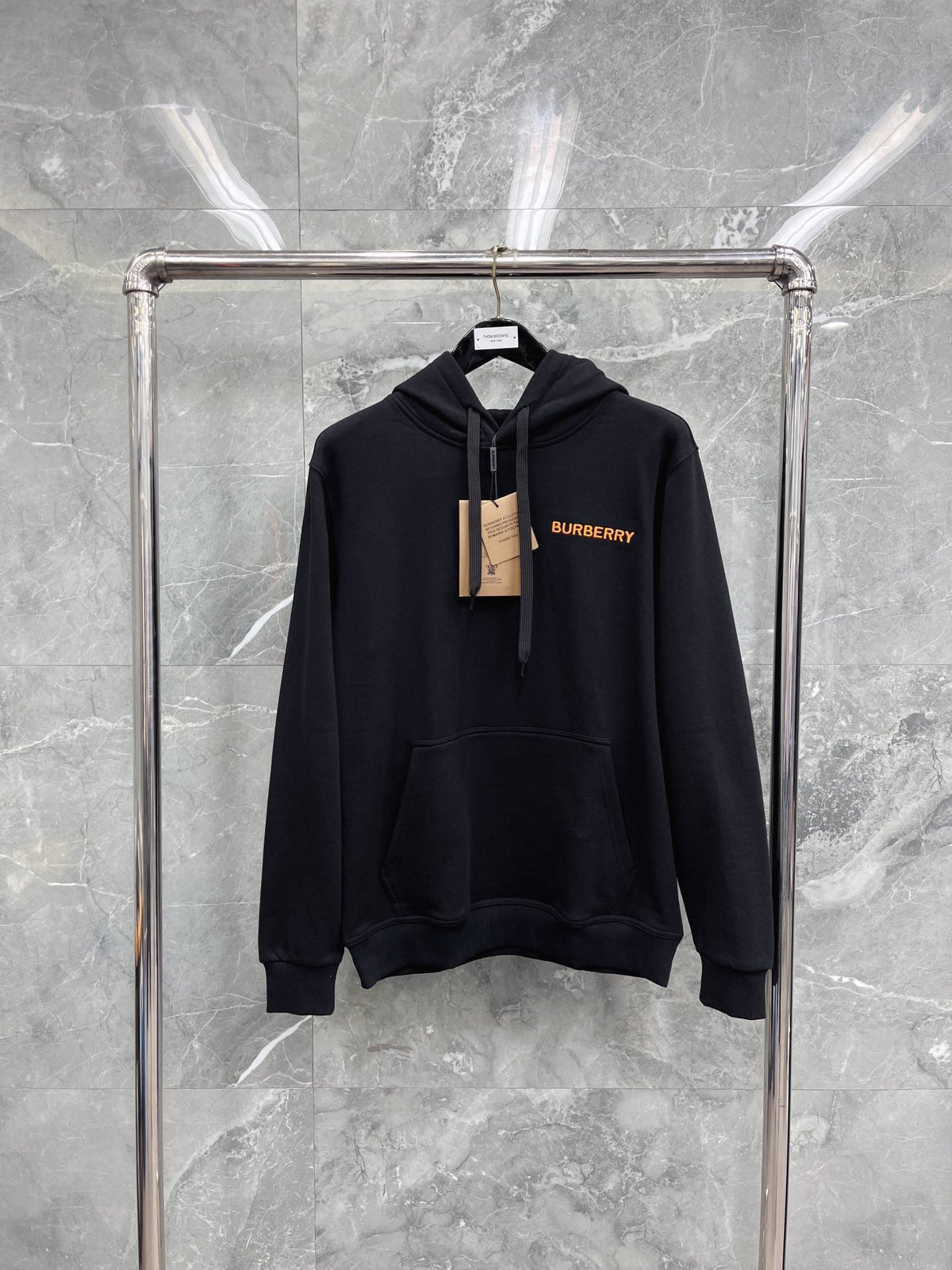 Black Cotton Plain Zip-Through - Men's