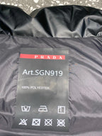 Black Nylon Contrast Tab Gilet - Men's