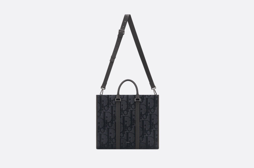 Black and Grey Tote Bag
