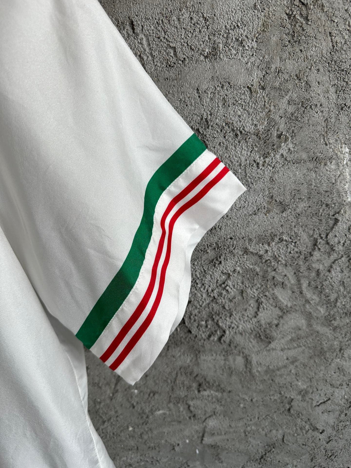 Crest Trim Silk Shirt - Men's