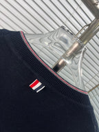 Grey Knit Cardigan - Men's