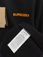 Black Cotton Tonal Crewneck - Men's