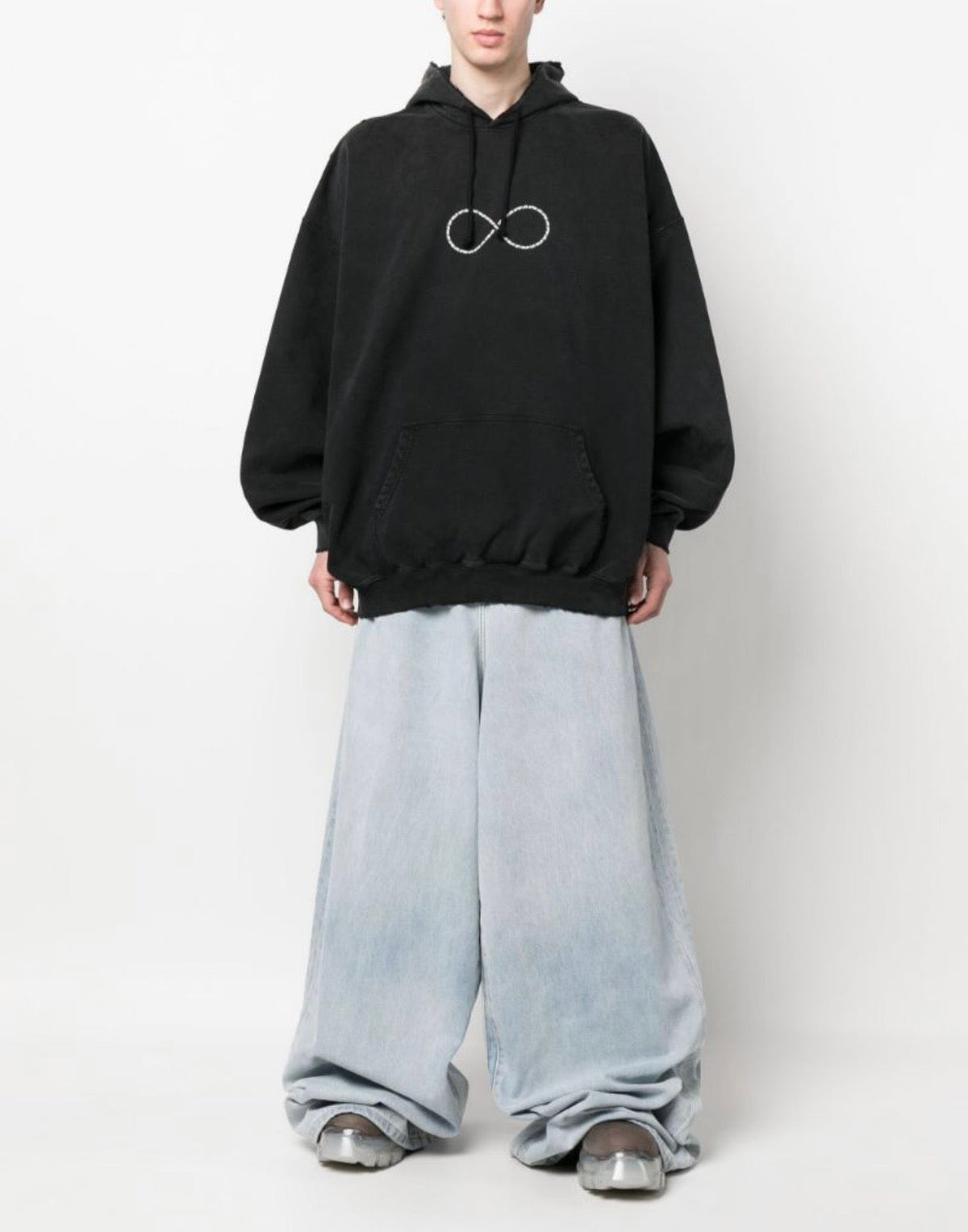 Washed Infinity Graphic Hoodie - Men's