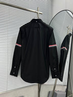 Blue Cotton Oxford Long-Sleeve - Men's