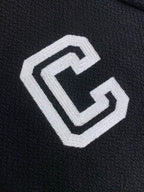 Black Wool Letter Varsity - Men's