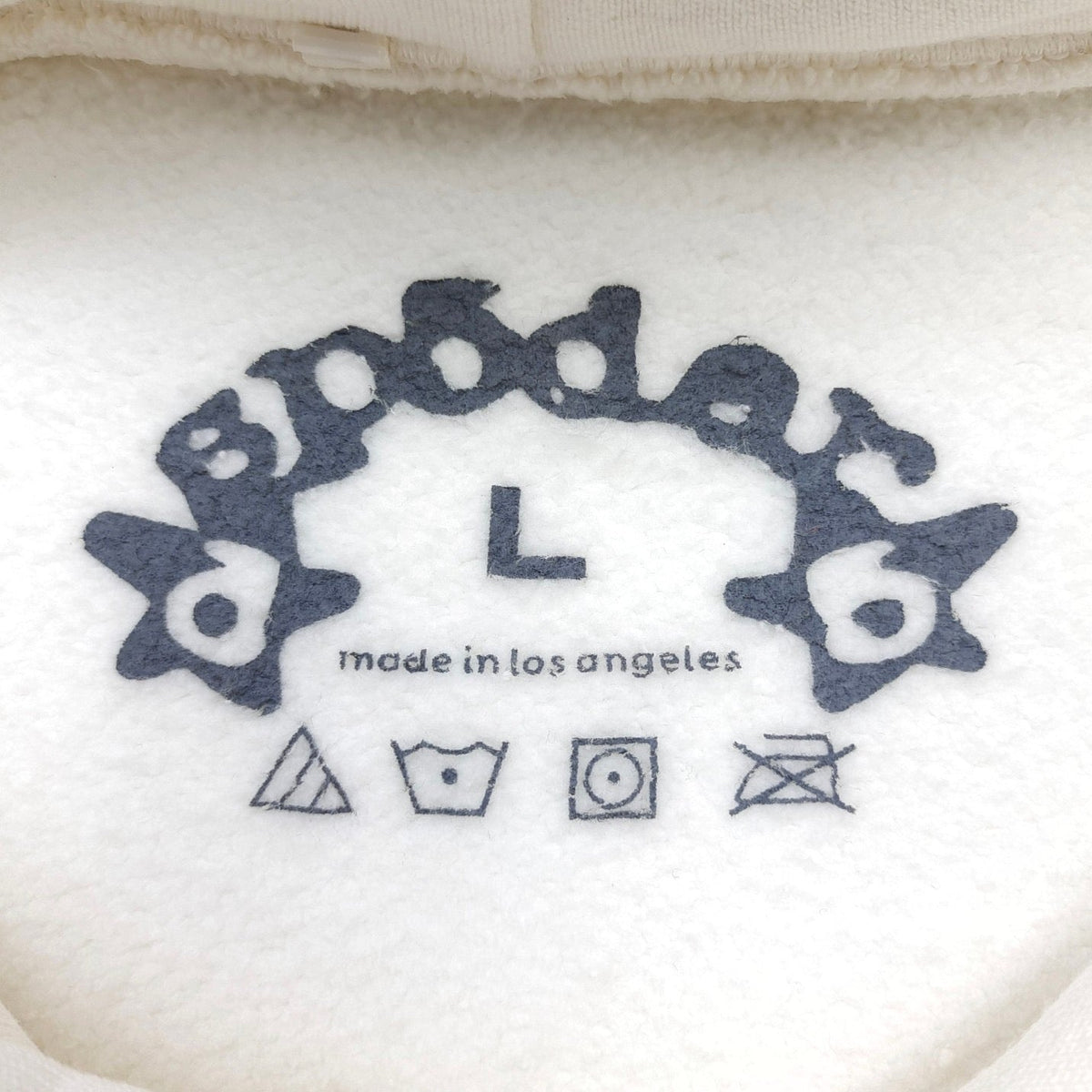 Cream Cotton Graphic Pullover - Men's