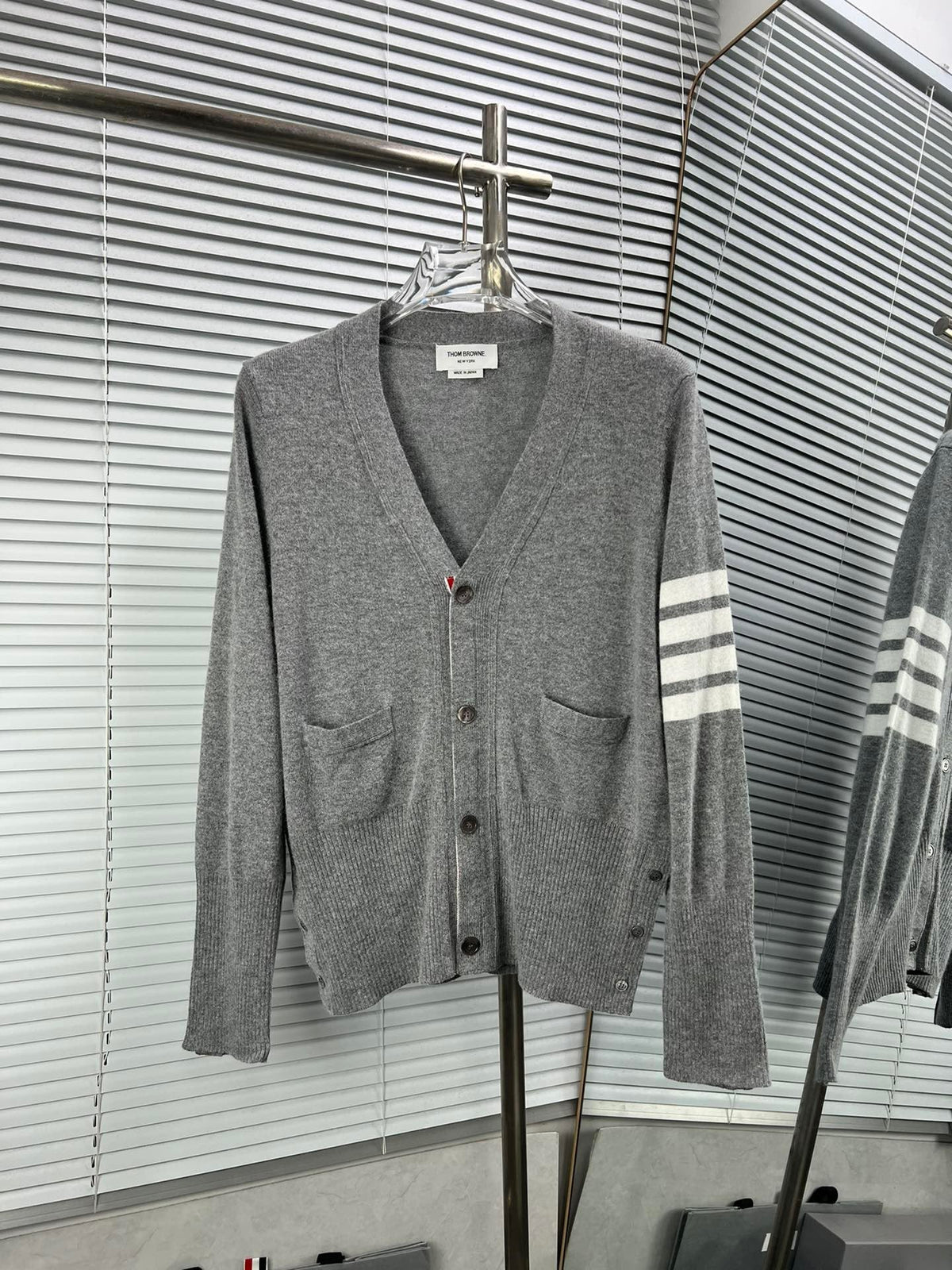 4-Bar Cardigan Navy - Men's
