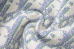 Blue Jacquard Monogram Crewneck - Men's